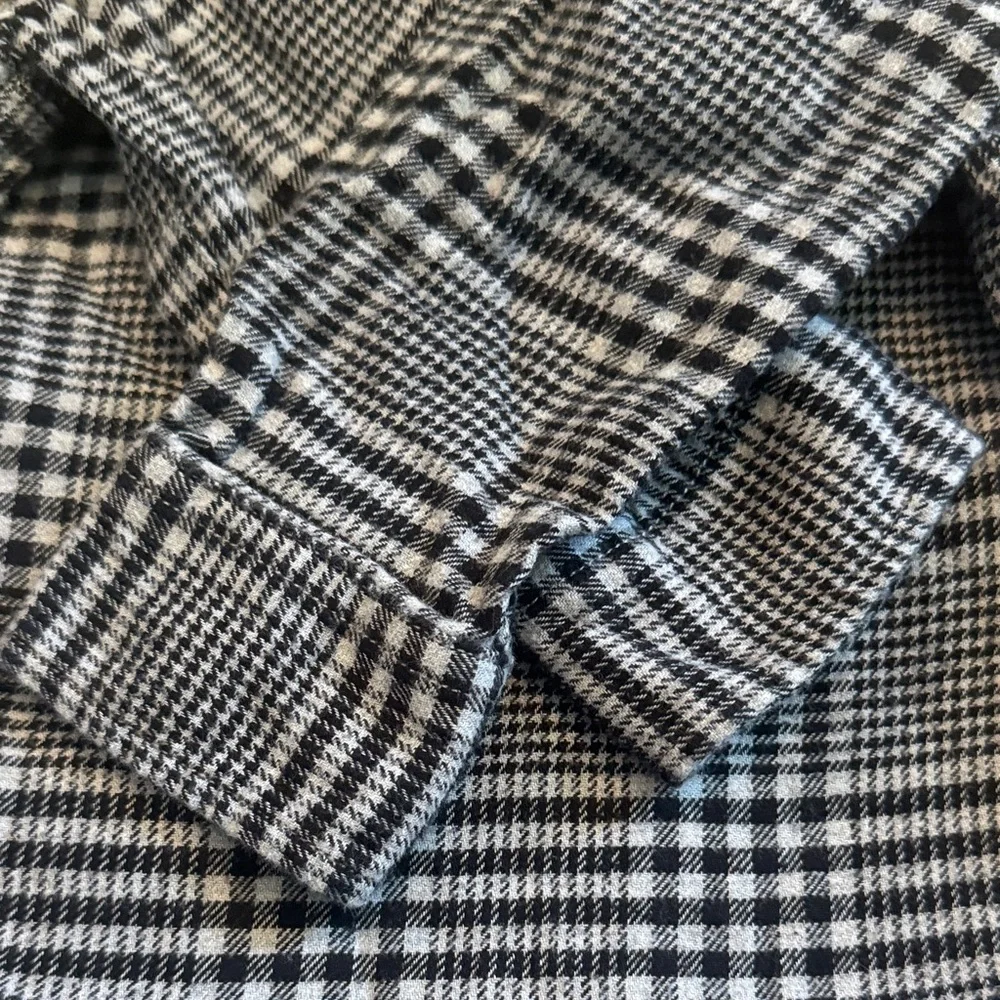 Gap Button Down Flannel Grey Size 18 - 24 Months - Picture 6 of 8